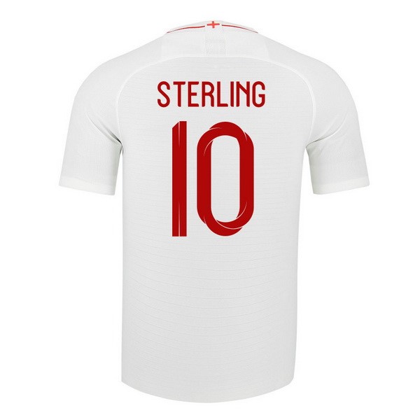 Camiseta Inglaterra 1ª Sterling 2018 Blanco